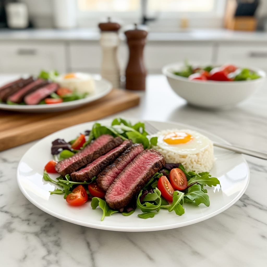 Tangy Mediterranean Steak Bowls with Herby Feta