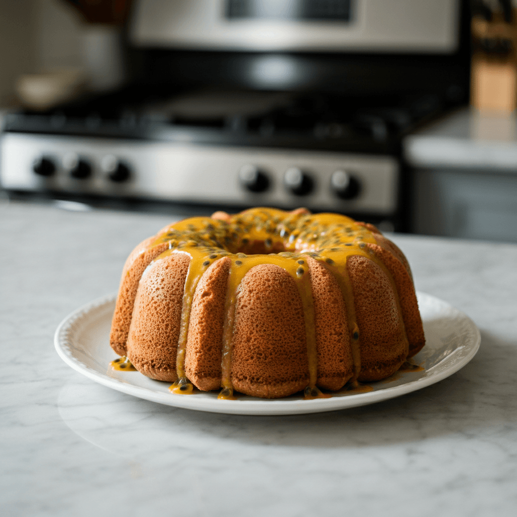 Passion Fruit Mirror Glaze Cake: A Bright Dessert