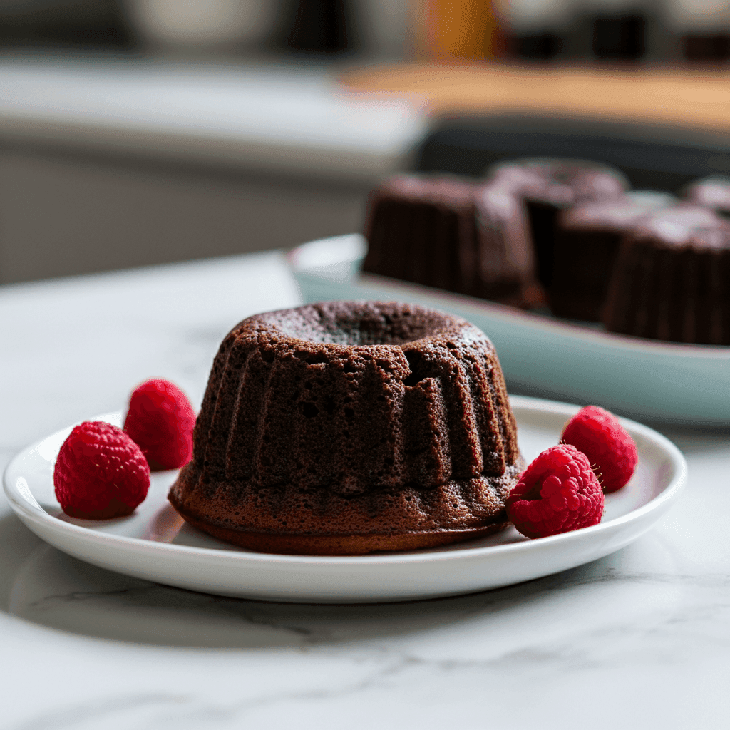 Molten Raspberry Chocolate Lava Cupcakes