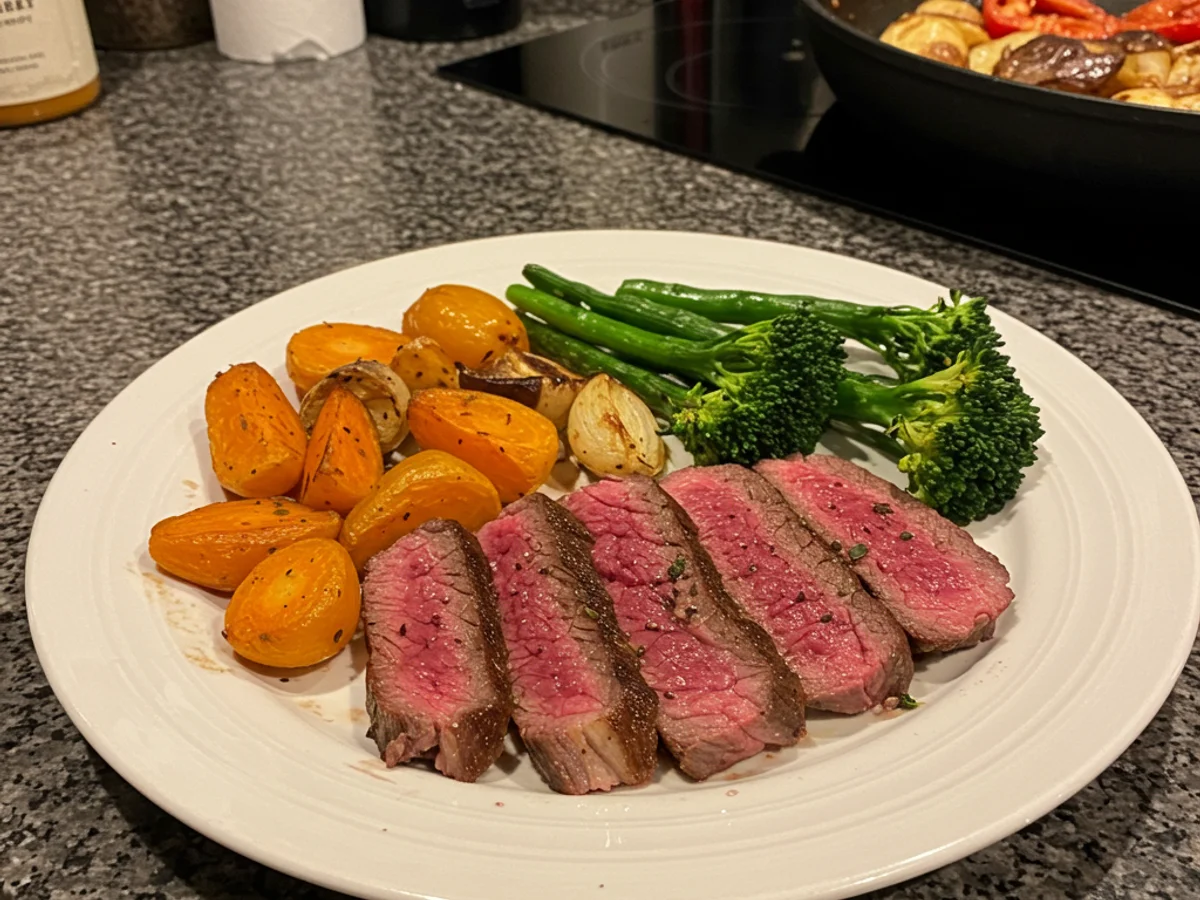 Roasted Veg With Steak: A tasty Dinner Delight!