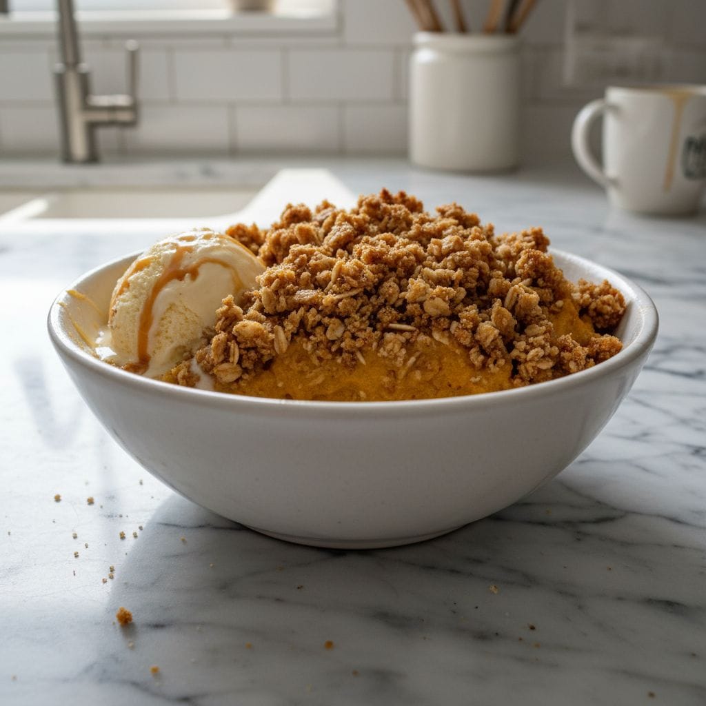 Rustic Pumpkin Pie Crisp: Crunchy Oats & Warm Spices
