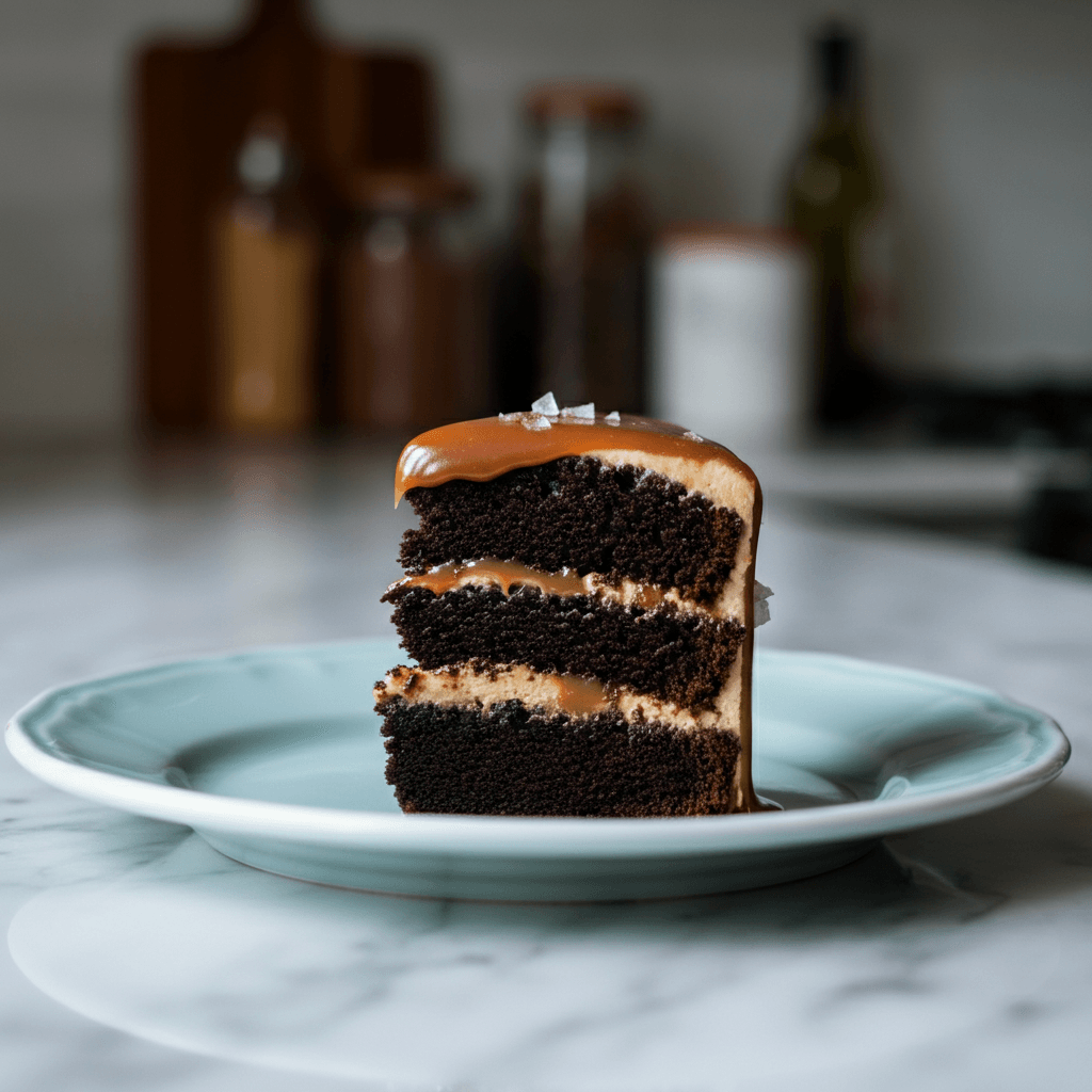 Rich Salted Caramel Chocolate Cake Recipe