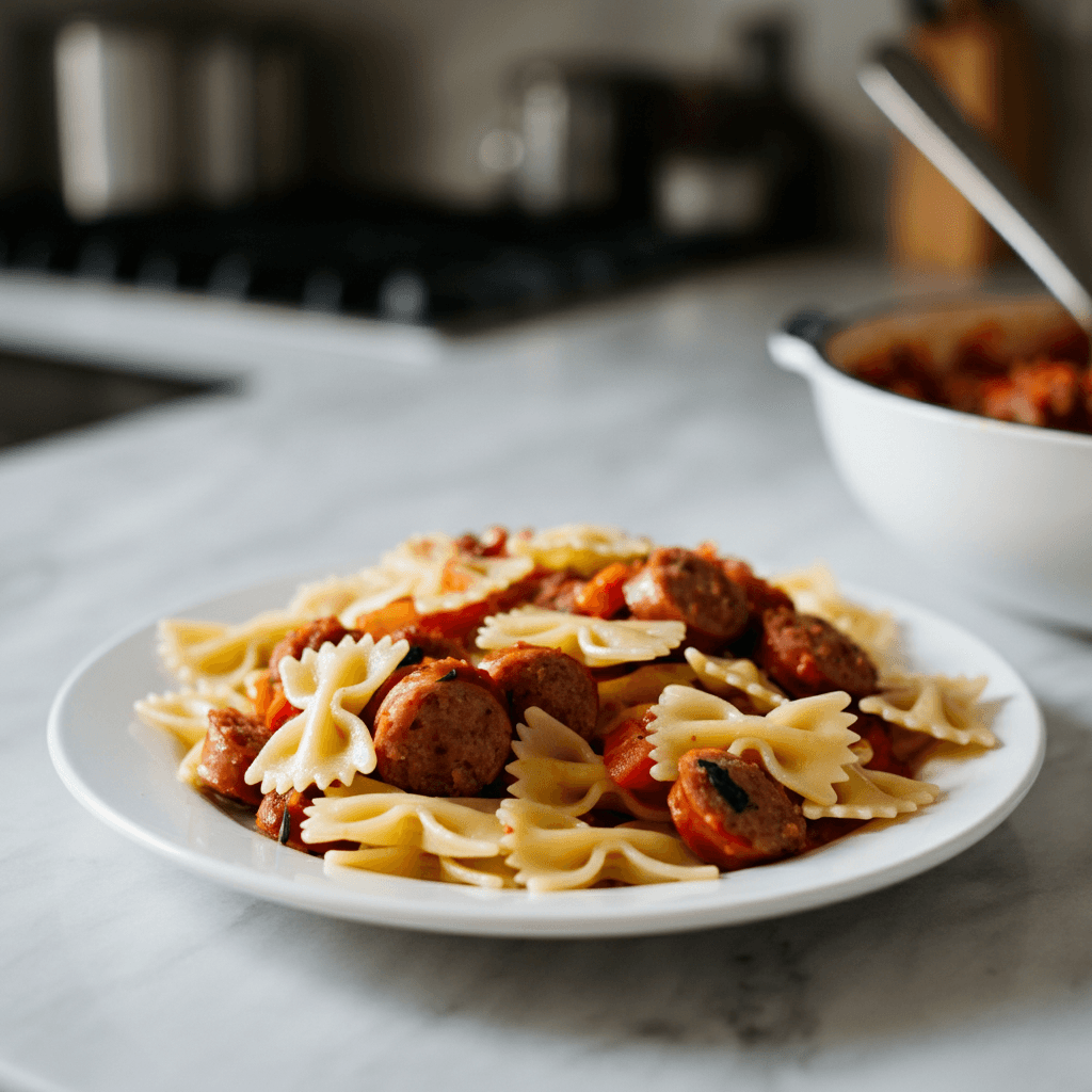 Hearty Sausage Bow Tie Pasta: A Weeknight Hug