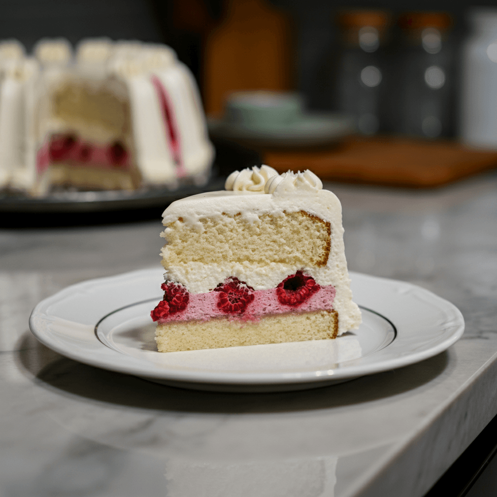 Rich White Chocolate Raspberry Dream Cake