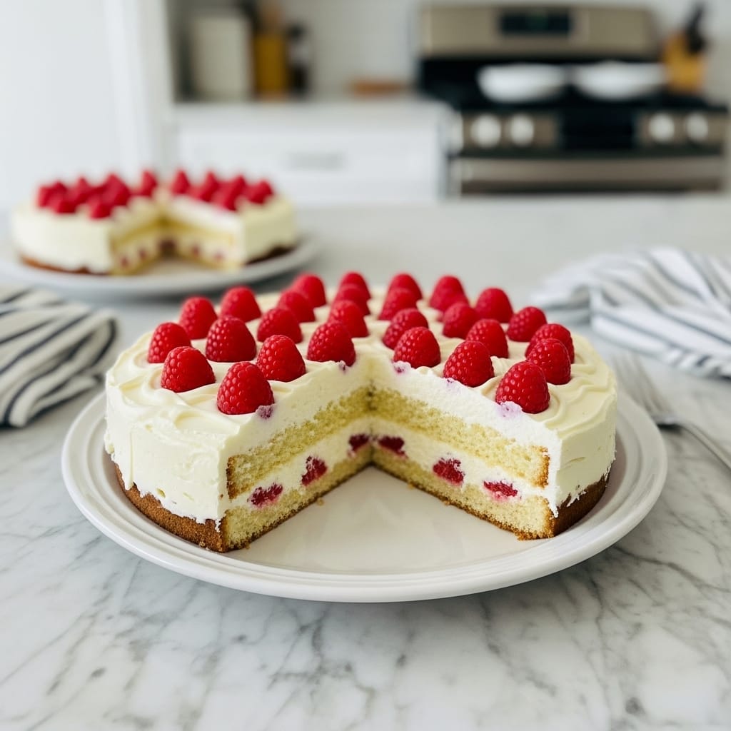 White Chocolate Raspberry Dream Cake: Rich & Fruity