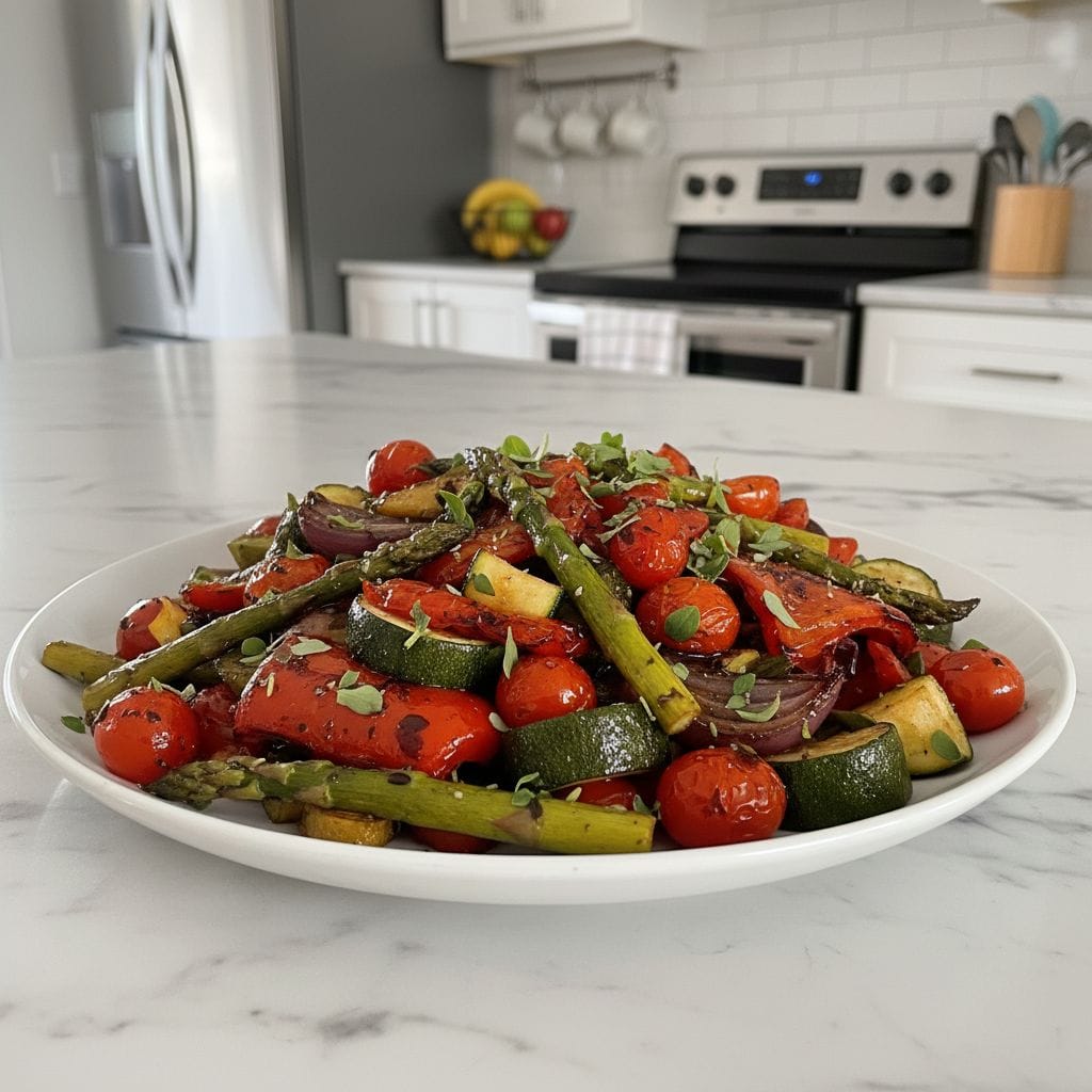 Tangy Balsamic Roasted Vegetables: Easy Sheet Pan Dinner