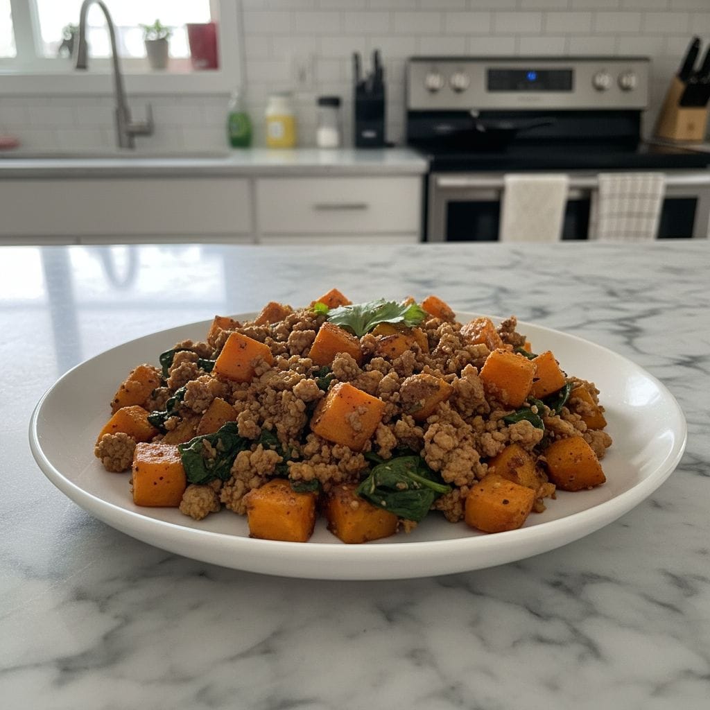 Hearty Ground Turkey Sweet Potato Skillet Recipe