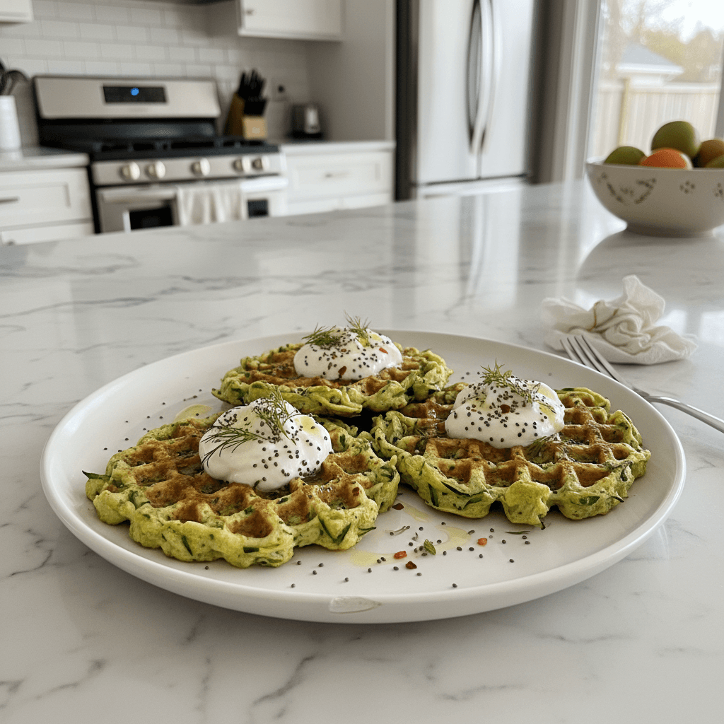 Crispy Healthy Zucchini Waffles: A Sneaky Veggie Treat