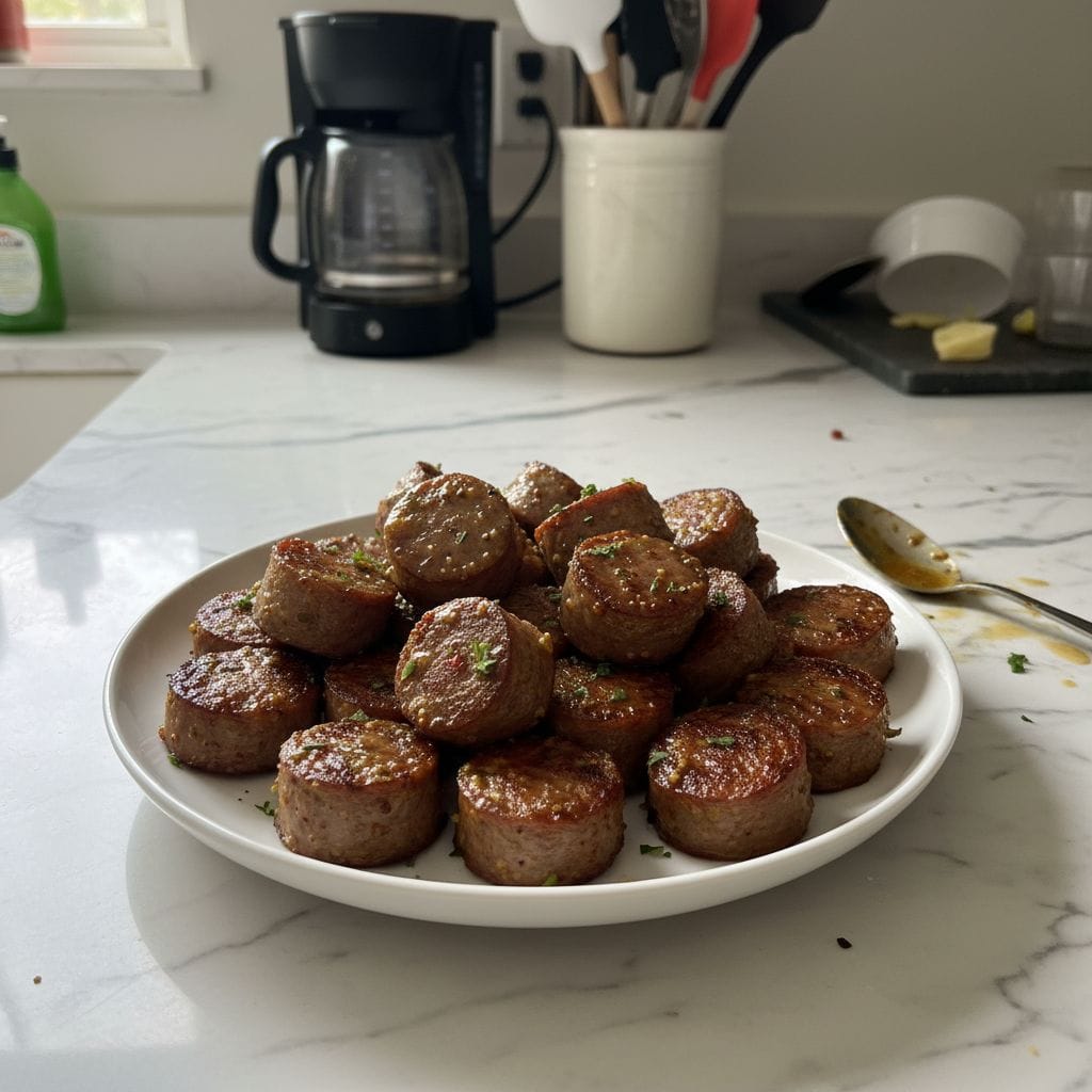 Kielbasa Bites Stovetop or Crockpot: Smoky Glazed Delights
