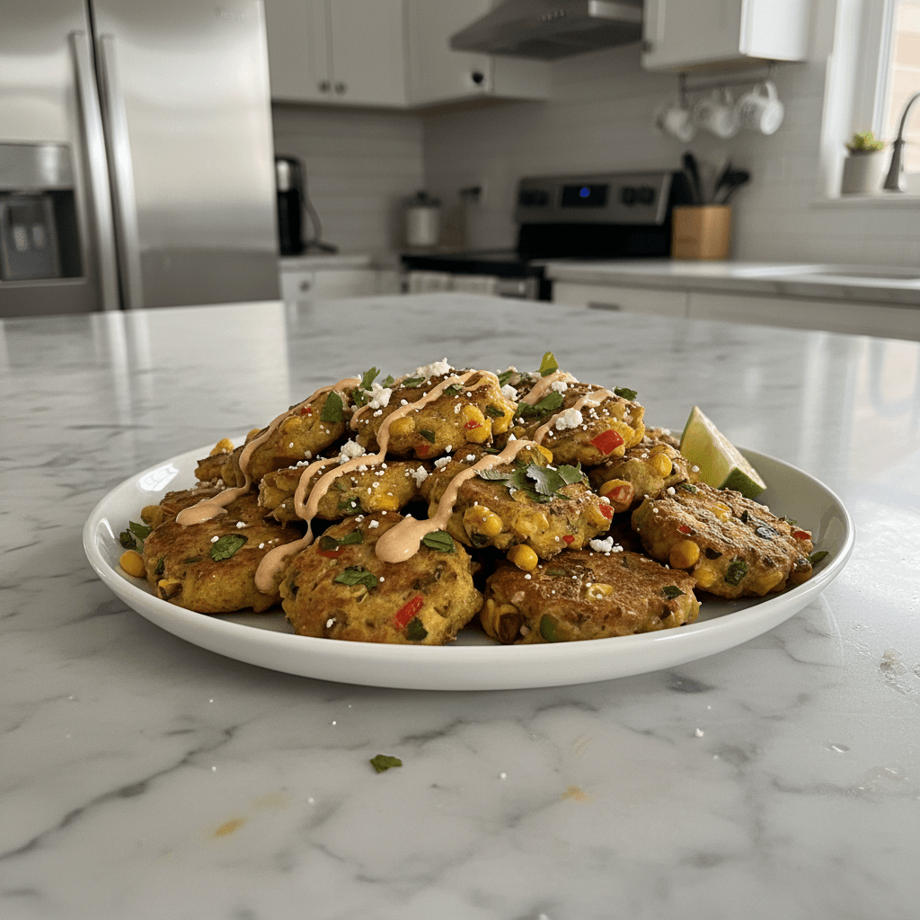 Spicy Mexican Corn Bites: Zesty, Cheesy Skillet Treat