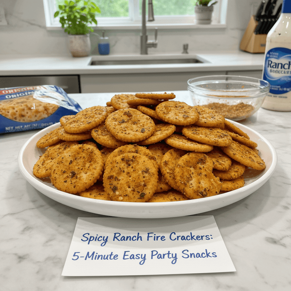 Spicy Ranch Fire Crackers: Quick, Zesty Party Bites