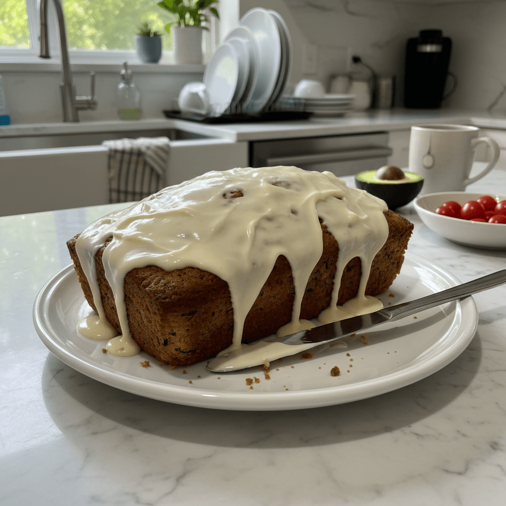 Zucchini Loaf with Cream Cheese Glaze: A Comfort Bake