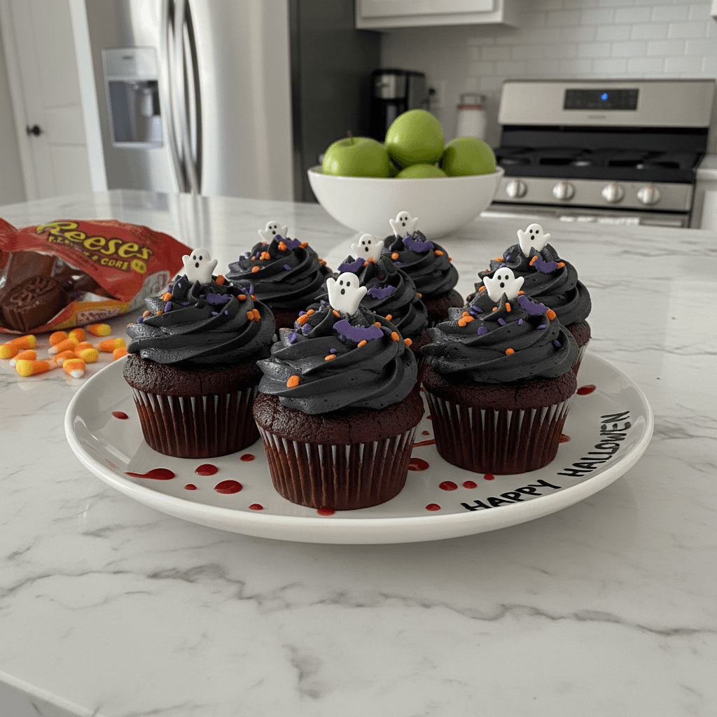 Black Velvet Cupcakes for a Spooky Halloween Treat