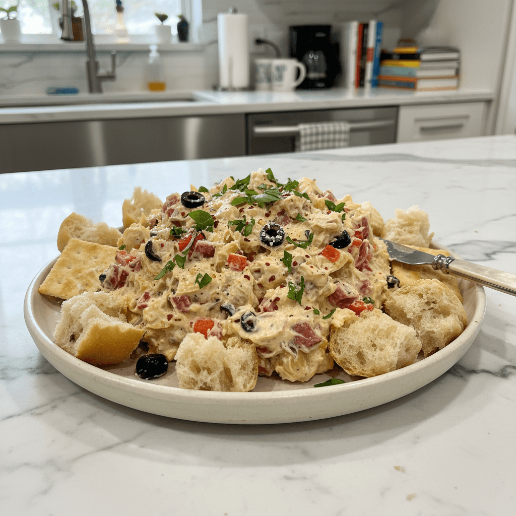 Creamy Italian Antipasto Cheese Spread: A Crowd-Pleasing Dip