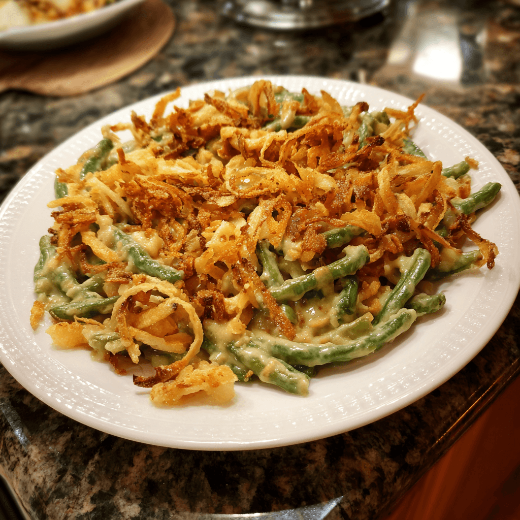 Homestyle Easy Green Bean Casserole for Thanksgiving