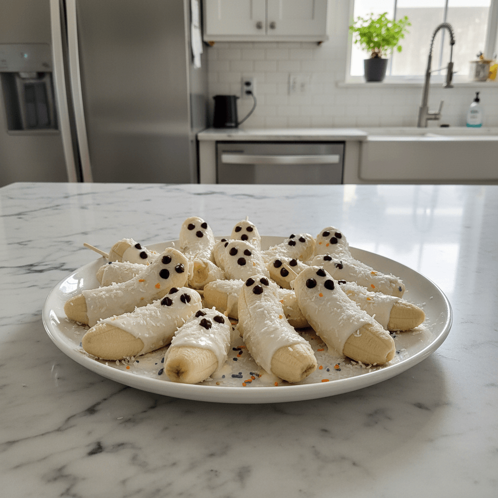 Healthy Ghost Banana Pops: A Fun Halloween Snack