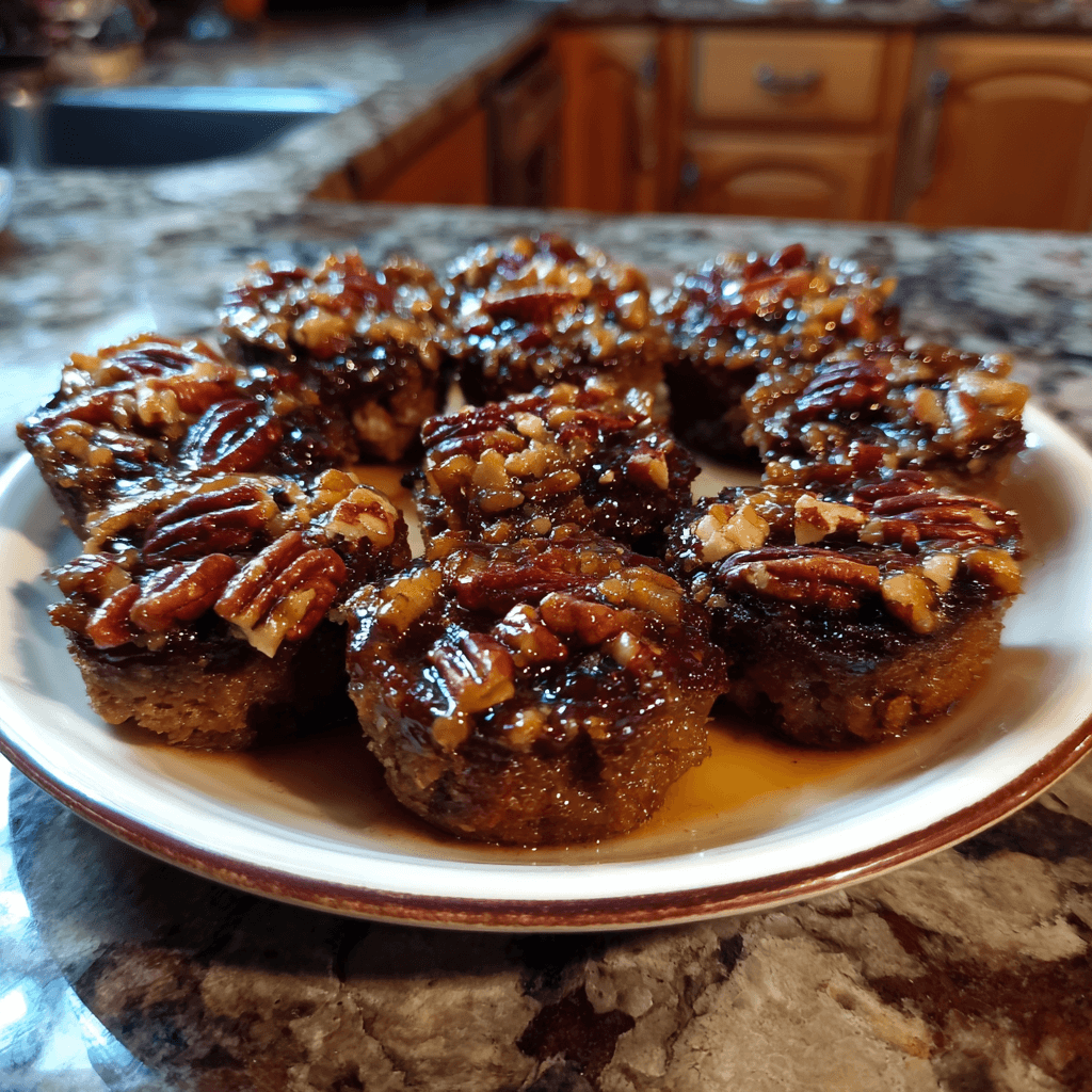 My Favorite Pecan Pie Brownie Bites