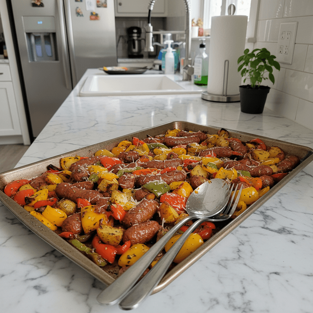 Sheet Pan Sausage Peppers Potatoes: Quick & Crispy