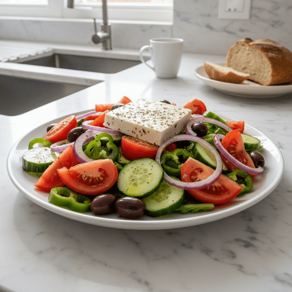 Rustic Greek Village Salad: Fresh & Simple Horiatiki