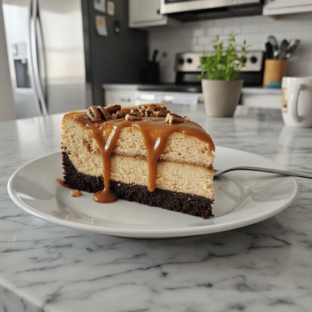 Rich Caramel Brownie Cheesecake: A Layered Dream
