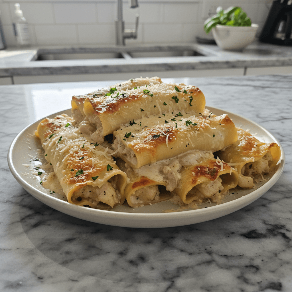 Creamy Chicken Alfredo Lasagna Rolls: A Weeknight Treat