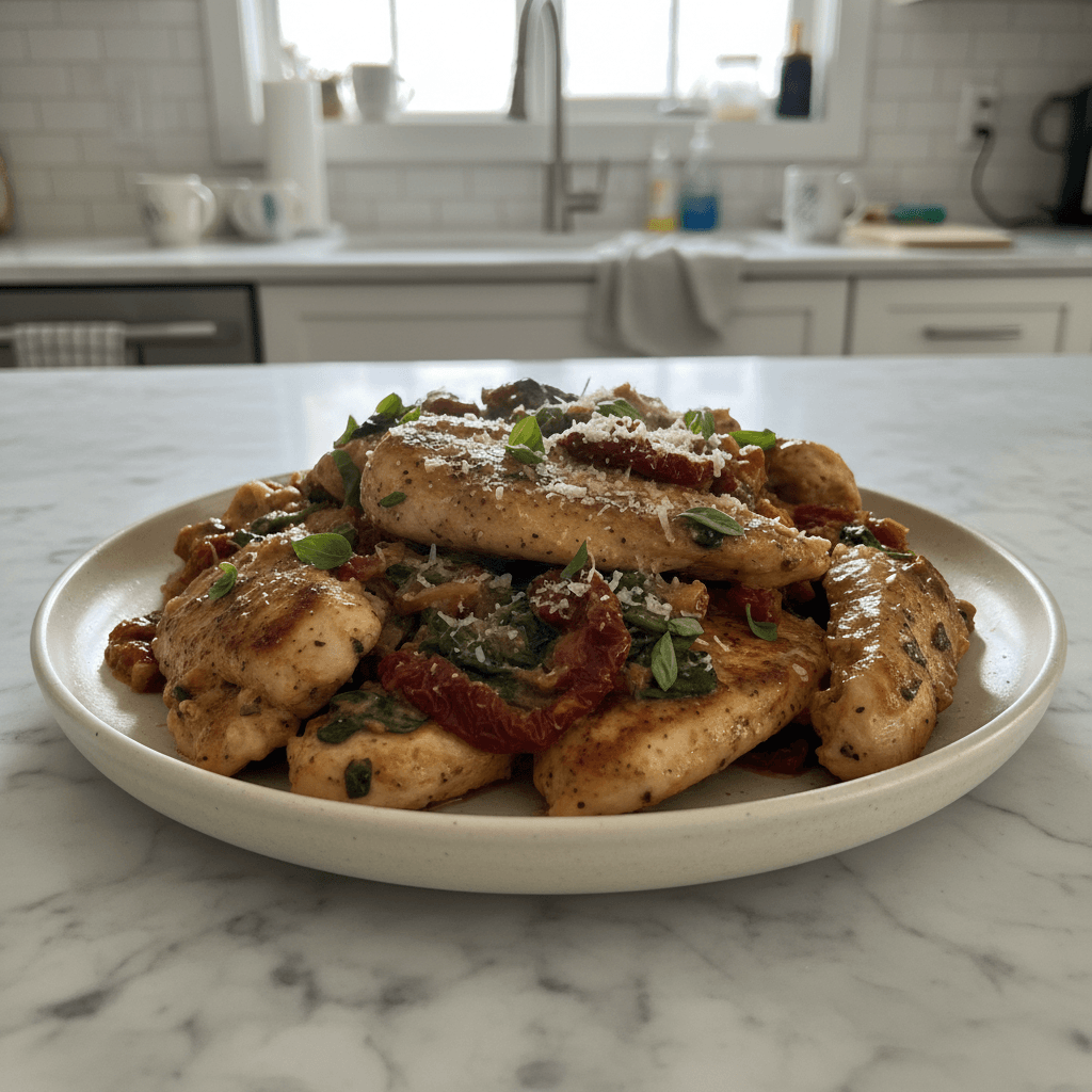 Creamy Tuscan Chicken Dinner: Easy Weeknight Fancy Meal