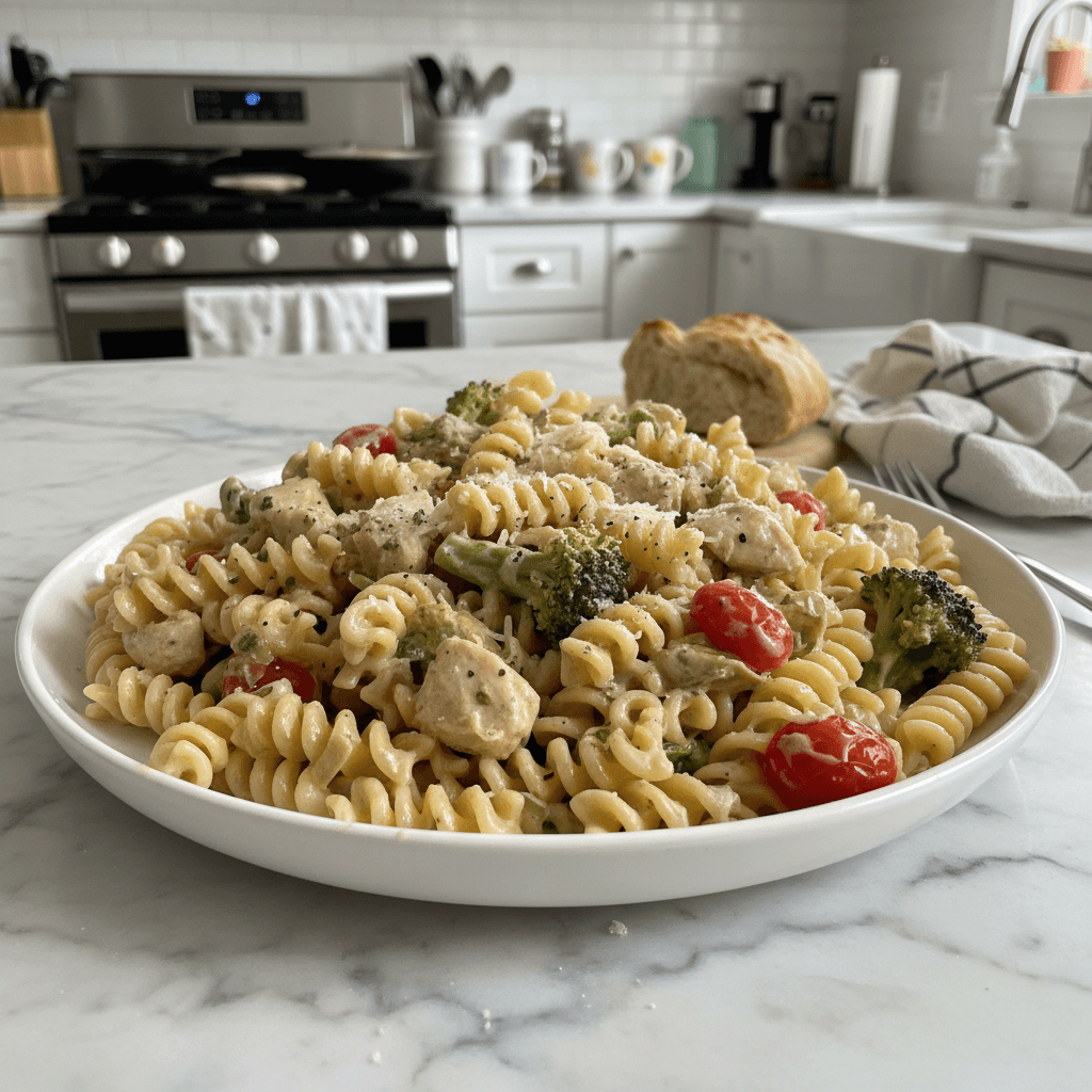 Creamy Weeknight Dinner in One Pan: Easy Chicken & Veggies