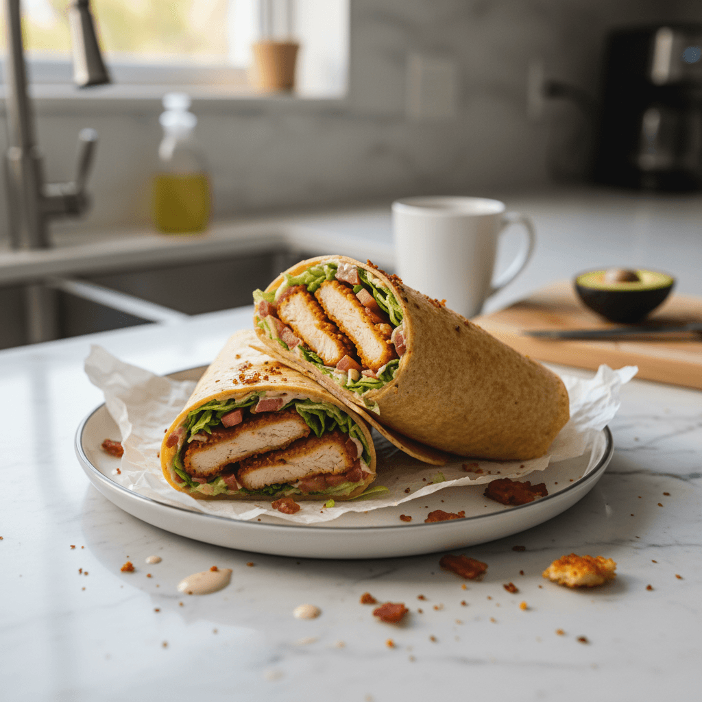 Crispy Chicken Bacon Wrap: Easy Dinner Delight