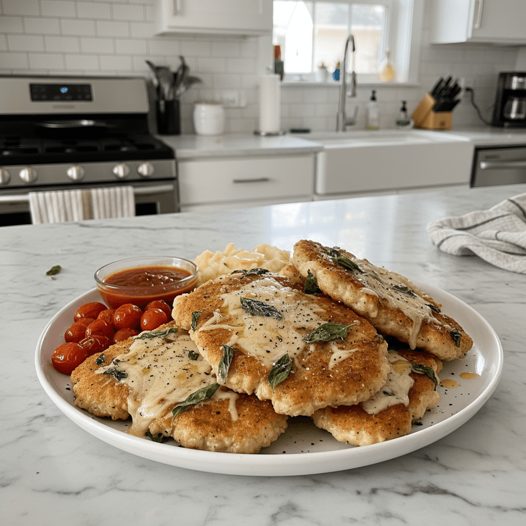 Crispy Parmesan-Basil Chicken Cutlets for Dinner