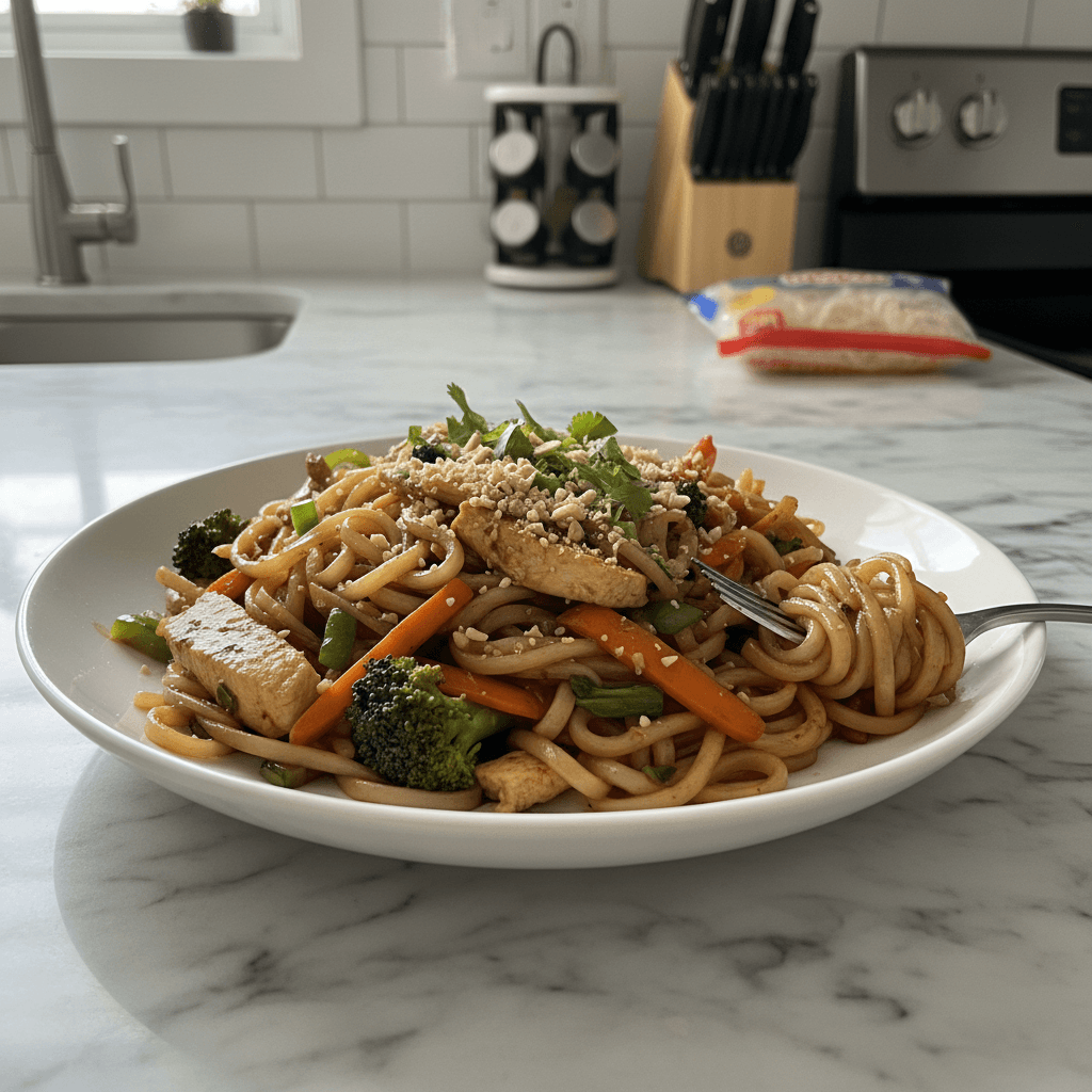 Quick Rice Noodle Stir-Fry: Weeknight Dinner Magic