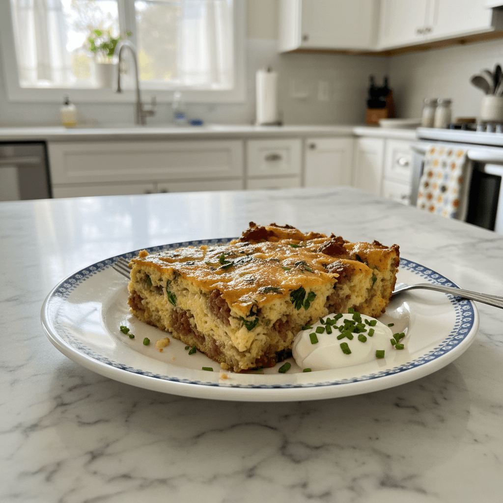 Hearty Easy Sausage and Egg Casserole for Busy Mornings