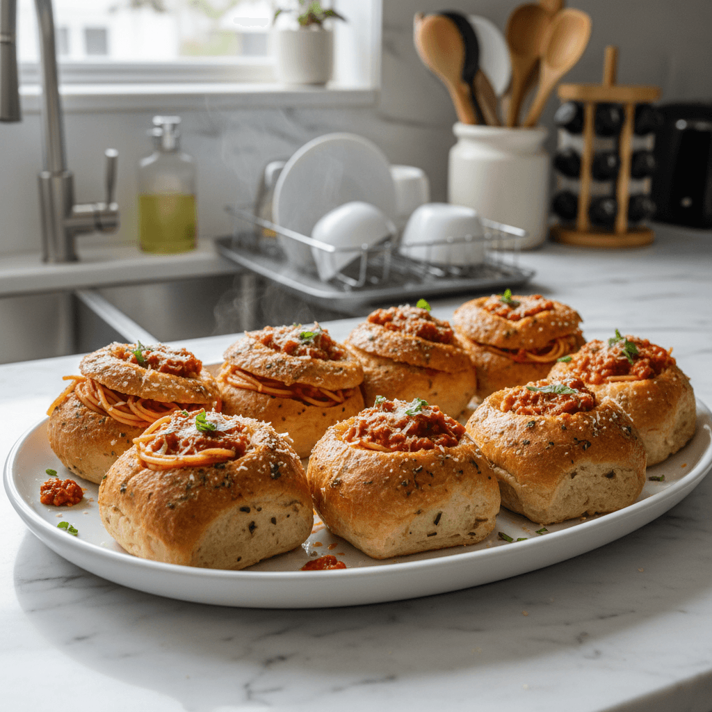 Easy Spaghetti Garlic Bread Bowls: Quick Weeknight Dinner