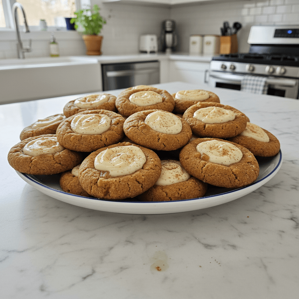 Gingerbread Cheesecake Cookies: Creamy Spiced Holiday Bites