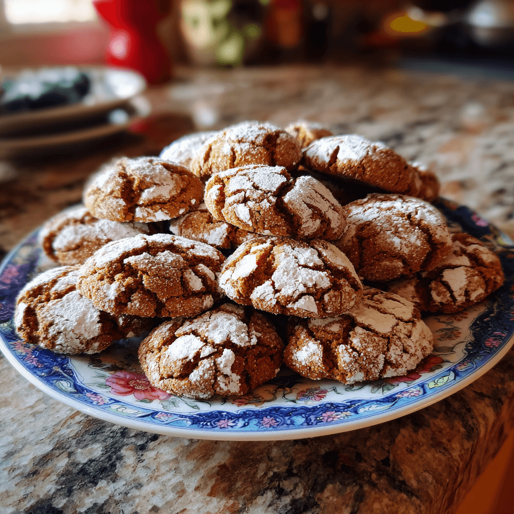 Gingerbread Crinkle Cookies: Spiced Holiday Treats