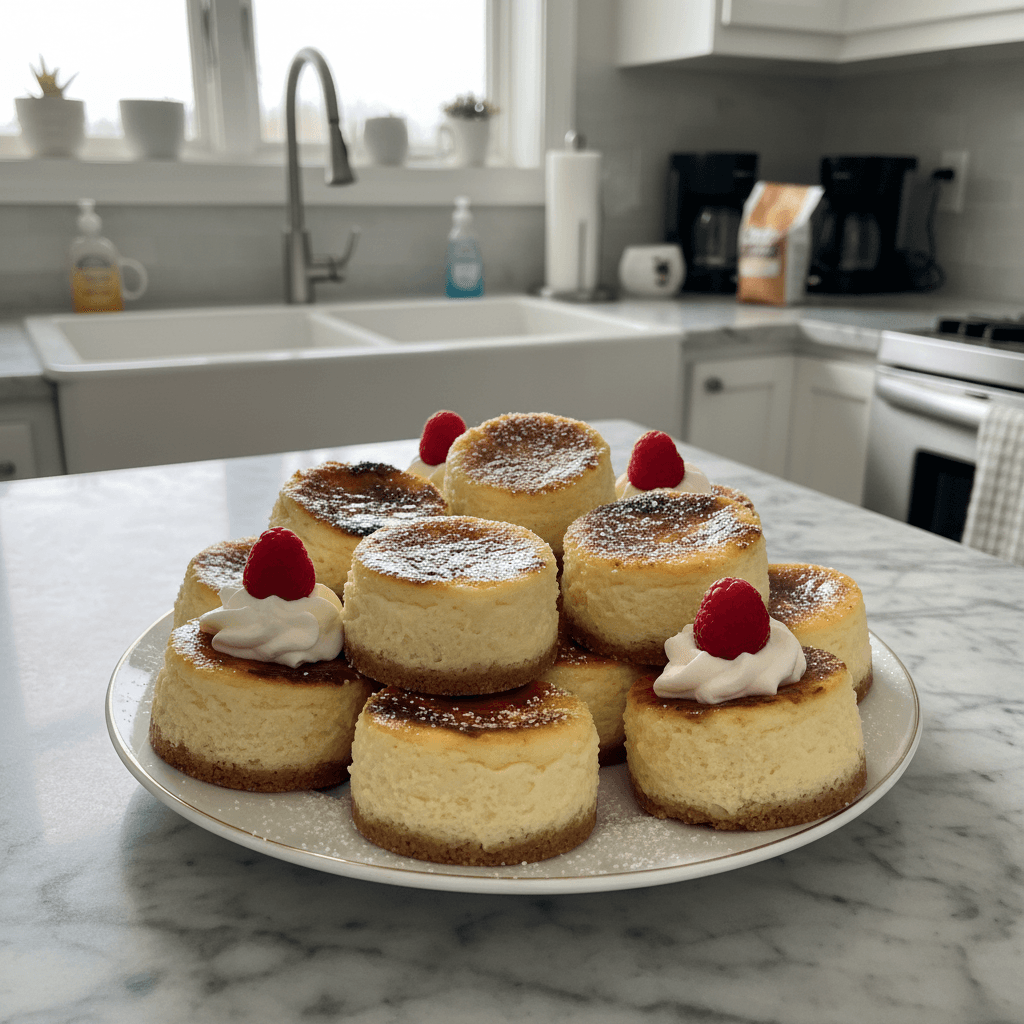 Creamy Mini Crème Brûlée Cheesecakes: Decadent Bites