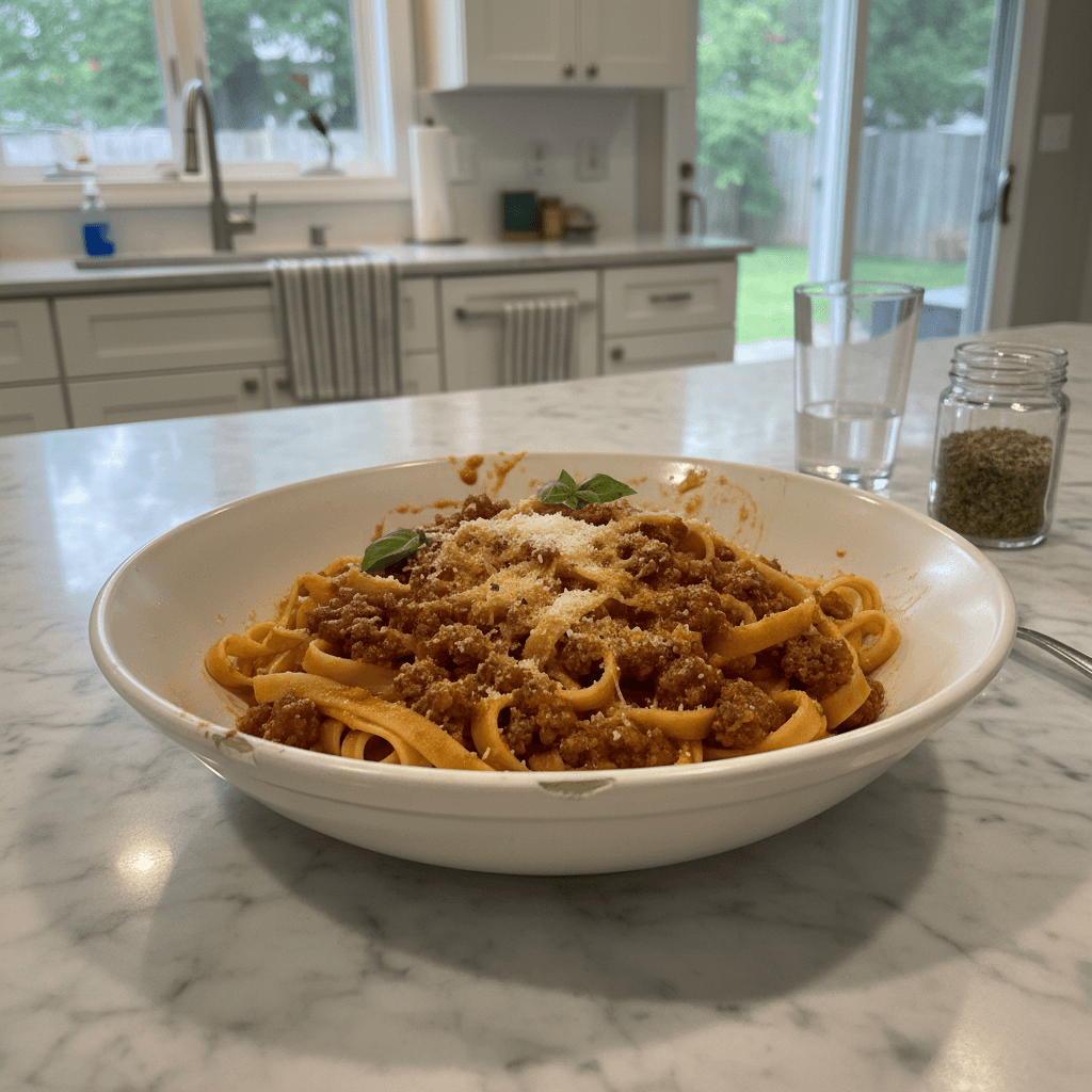 Rustic Classic Italian Pasta Bolognese