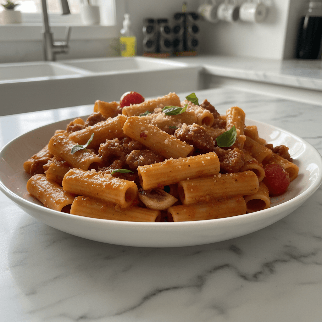 Spicy Sausage Rigatoni: Quick, Flavorful Weeknight Meal