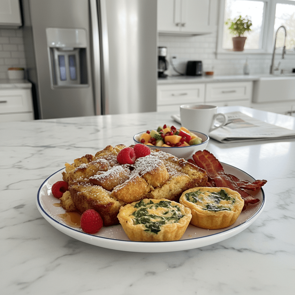 Hearty Sausage & Cheese Strata: Easy Christmas Brunch