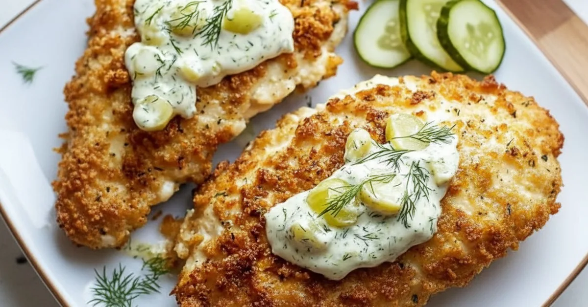 Amazing Crunchy Parmesan Chicken: Tangy Dill Pickle Flavor Burst