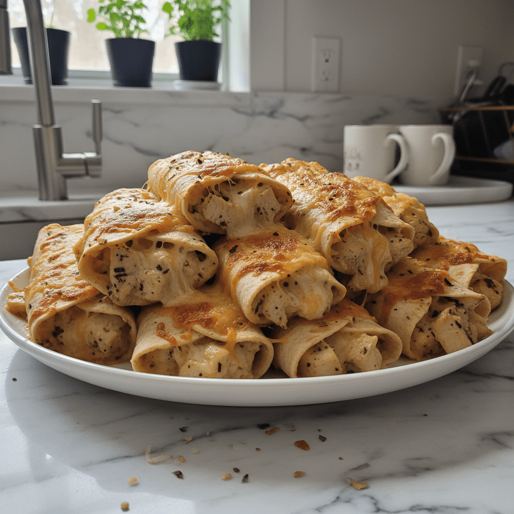 Hearty Cheesy Garlic Chicken Wraps: A Weeknight Favorite