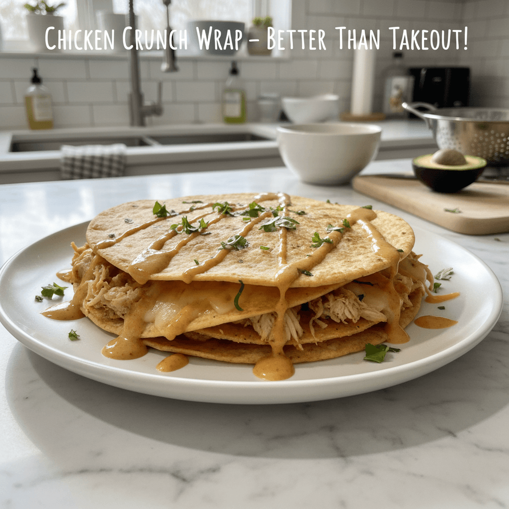 The Ultimate Chicken Crunch Wrap: Crispy, Flavor-Packed Perfection!
