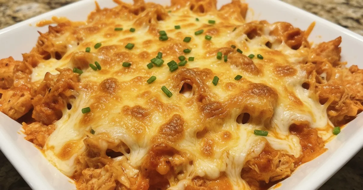 Craving Spicy? Make This High Protein Cheesy Buffalo Chicken!
