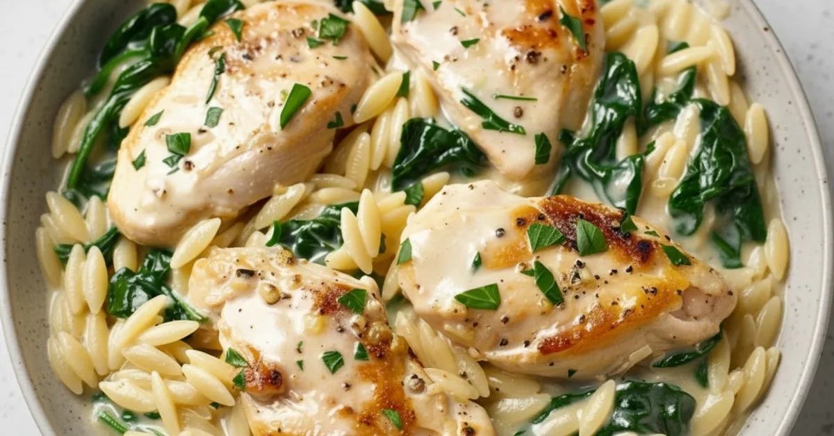 Creamy Dreamy Boursin Orzo with Chicken: Your New Favorite!