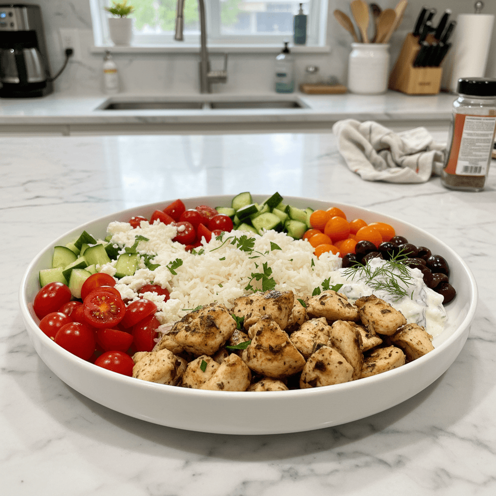 Easy Homemade Greek Chicken Bowls Dinner: Simple & Flavorful