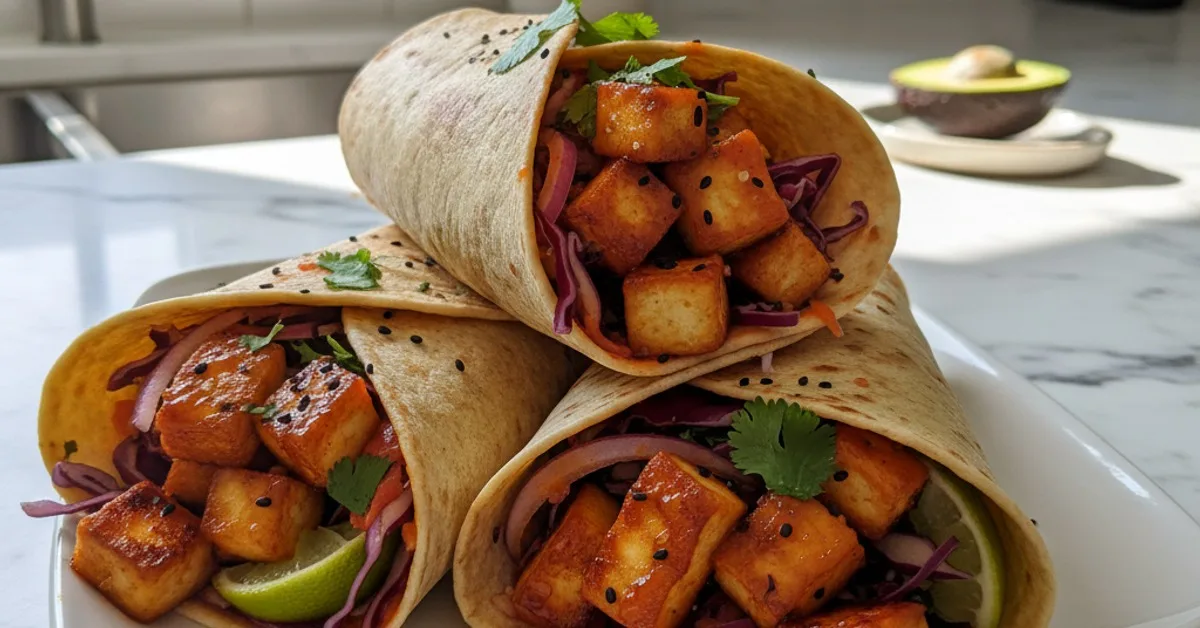 Flavor-Packed Sweet Chili Halloumi Wraps: Your Summer Go-To!
