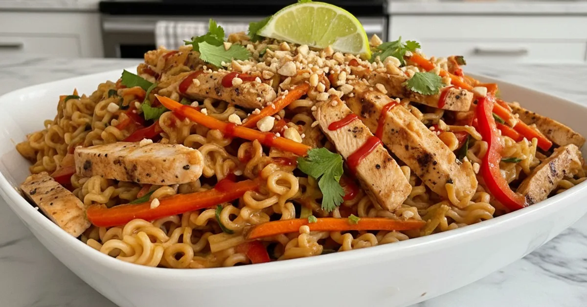 Flavor-Packed Thai Peanut Chicken Noodle Bowls: A Weeknight Win!