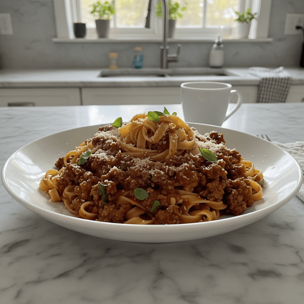 Rich Pasta Bolognese Classic Italian Recipe