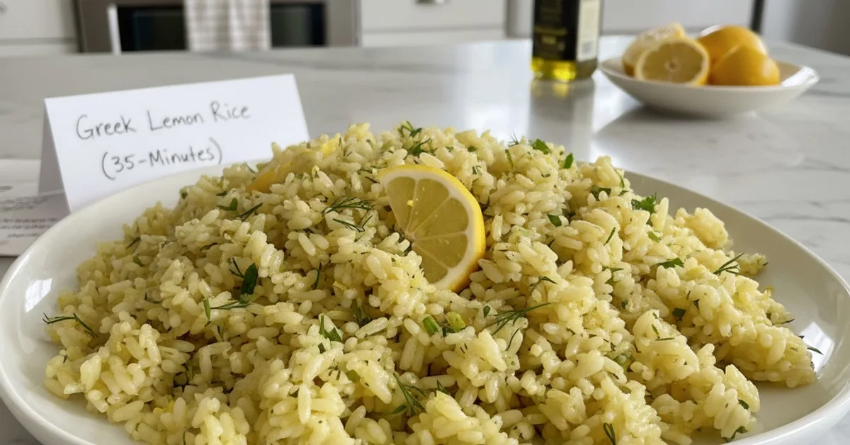 Perfect Greek Lemon Rice: Zesty, Fluffy, and So Easy to Make!