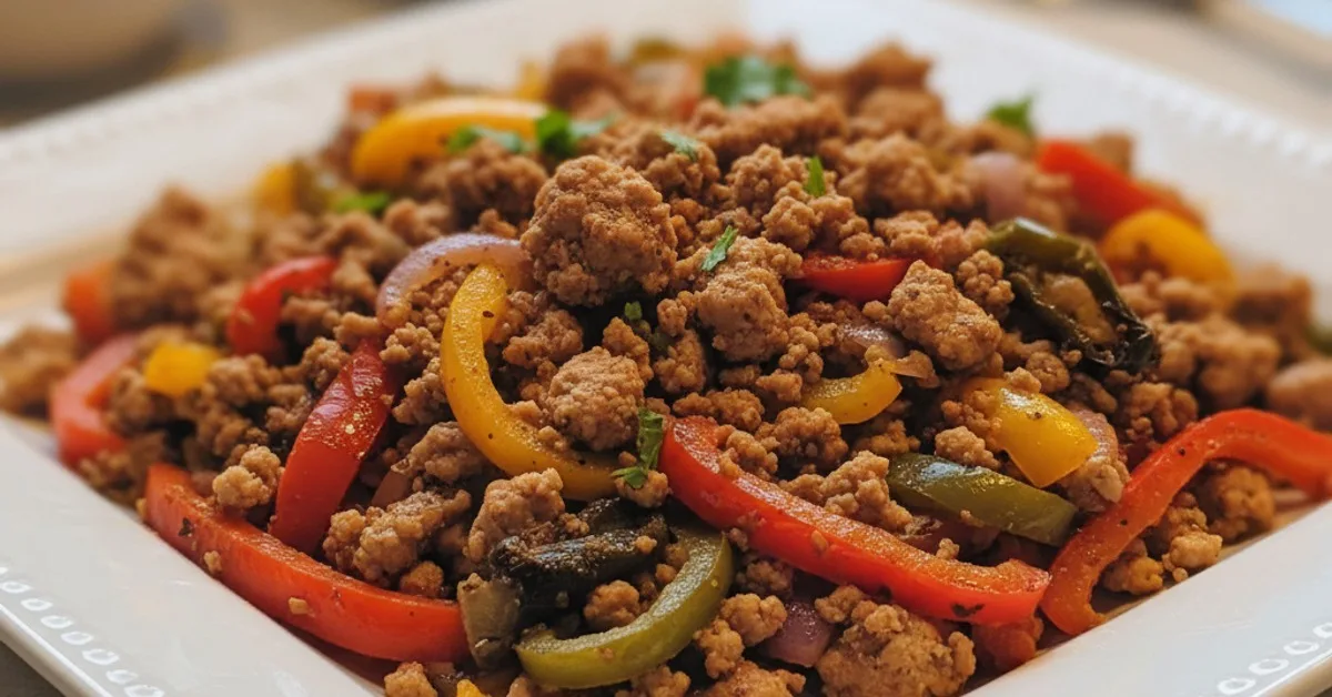 Quick & Easy Ground Turkey and Peppers: Your New Weeknight Go-To