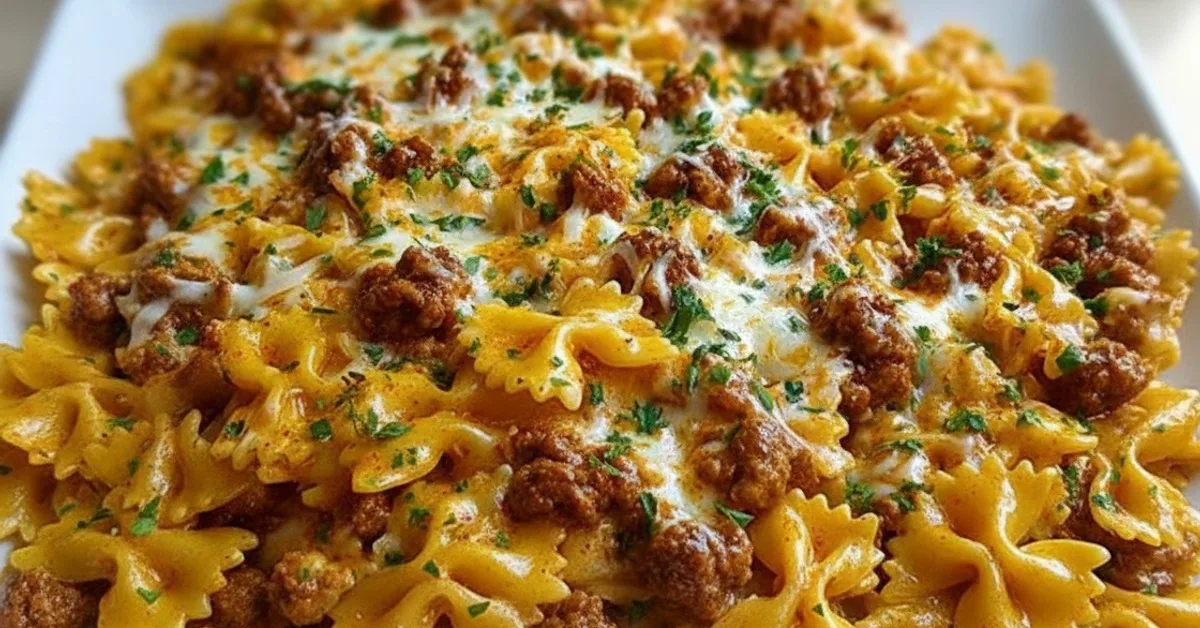 The Ultimate Cajun Cream Cheese Alfredo Bowties You’ll Crave!